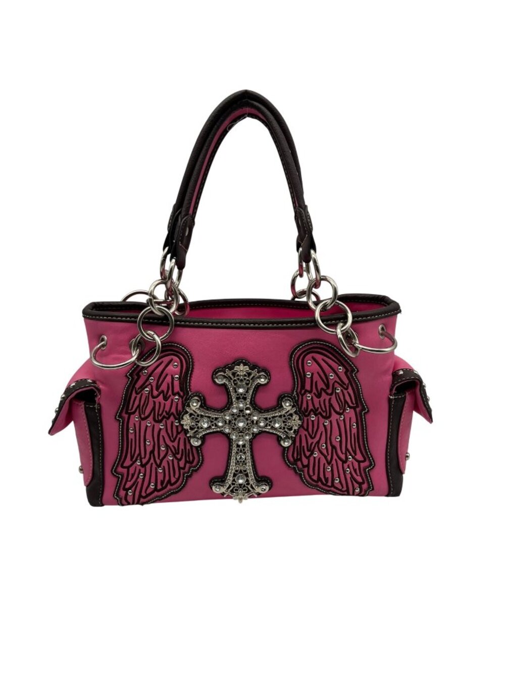 Haley Bees Pink Western-Style Shoulder Bag